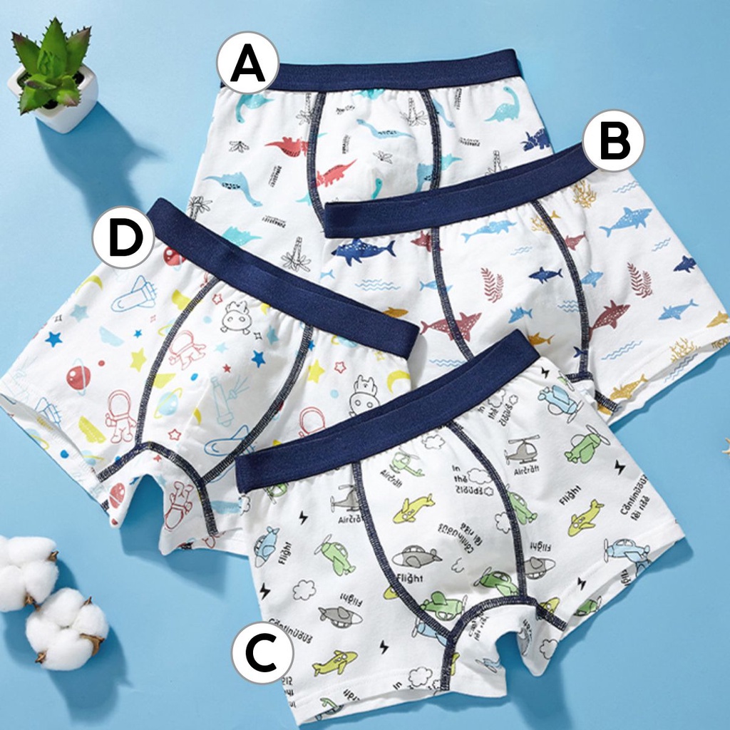 MORSOM - Celana Dalam Boxer Katun Import Anak Laki Laki 2-10 Tahun