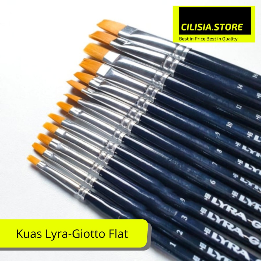

Kuas Lukis Lyra Giotto Germani Taklon Art Brush Tipe Flat / Pipih