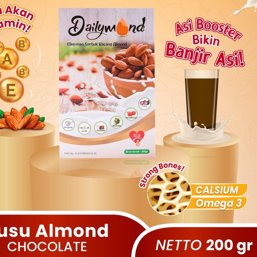 

EXCLUSIVE!Dailymond Susu Almond Pelancar ASI Booster Minuman Serbuk Sari Almond Susu Diet Almond Powder Coklat|KD6