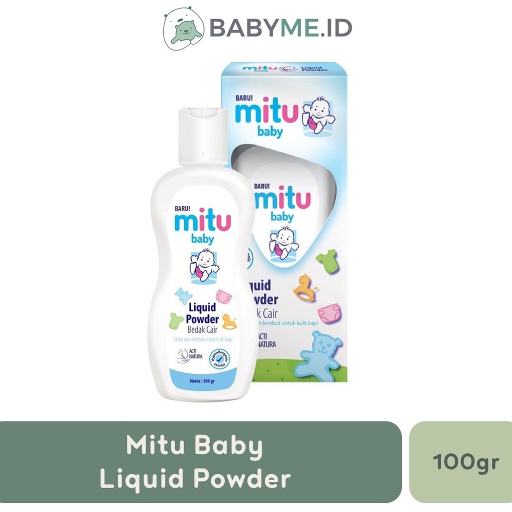 Mitu Baby Bedak Cair Liquid Powder – 100 gram