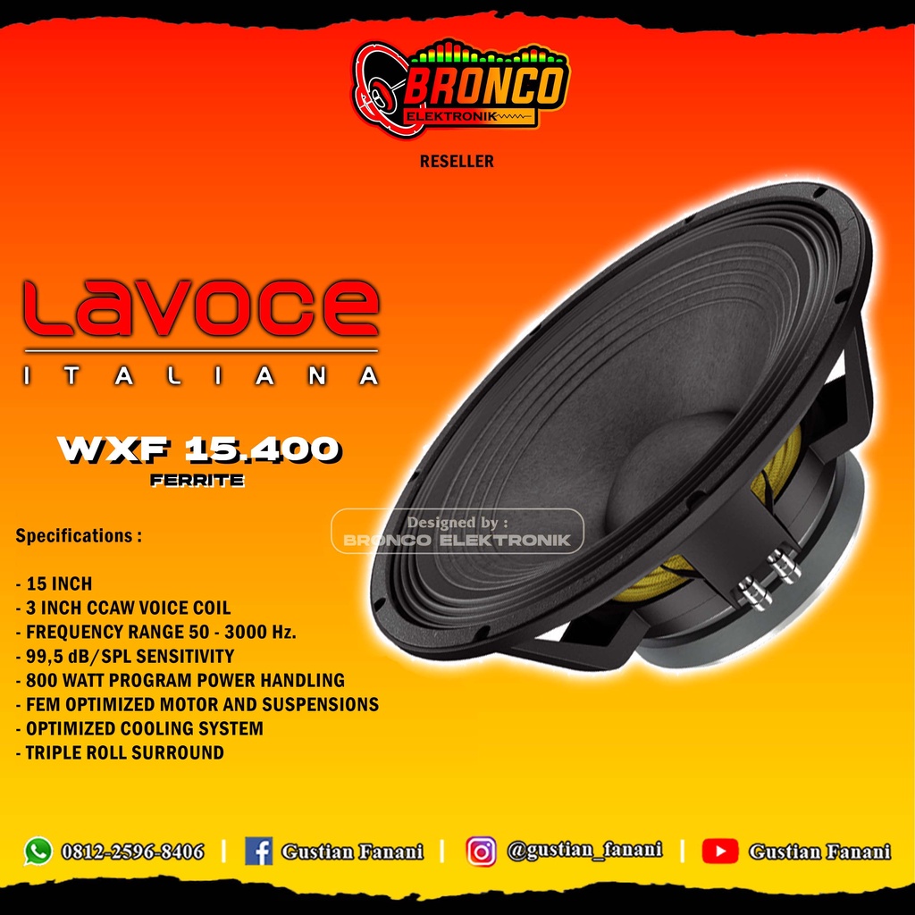 SPEAKER LAVOCE WXF 15.400