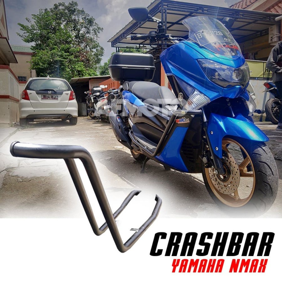 High Quality Side Tubular Crash bar Protector Motor Yamaha Nmax-155 2015 - 2022 1Set Kiri Kanan 2pc 