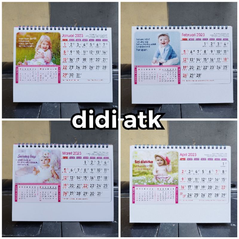 

Kalender Meja Standar 2023 KM-16 Tema Kata-Kata Mutiara & Gambar Bayi