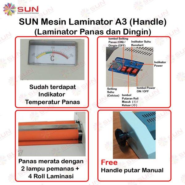 

Mesin Laminating Laminator 32 Cm - Handle