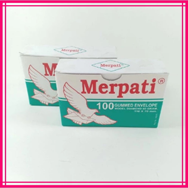 (1 BOX) AMPLOP MERPATI VISIT 80GR 100 LEMBAR