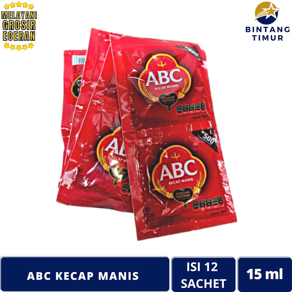 

ABC Kecap Manis 15ml/Sachet - 1 Renceng isi 12 Saset