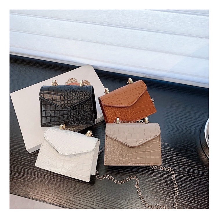Tas selempang fashion tas mini tas dewasa import Kulit