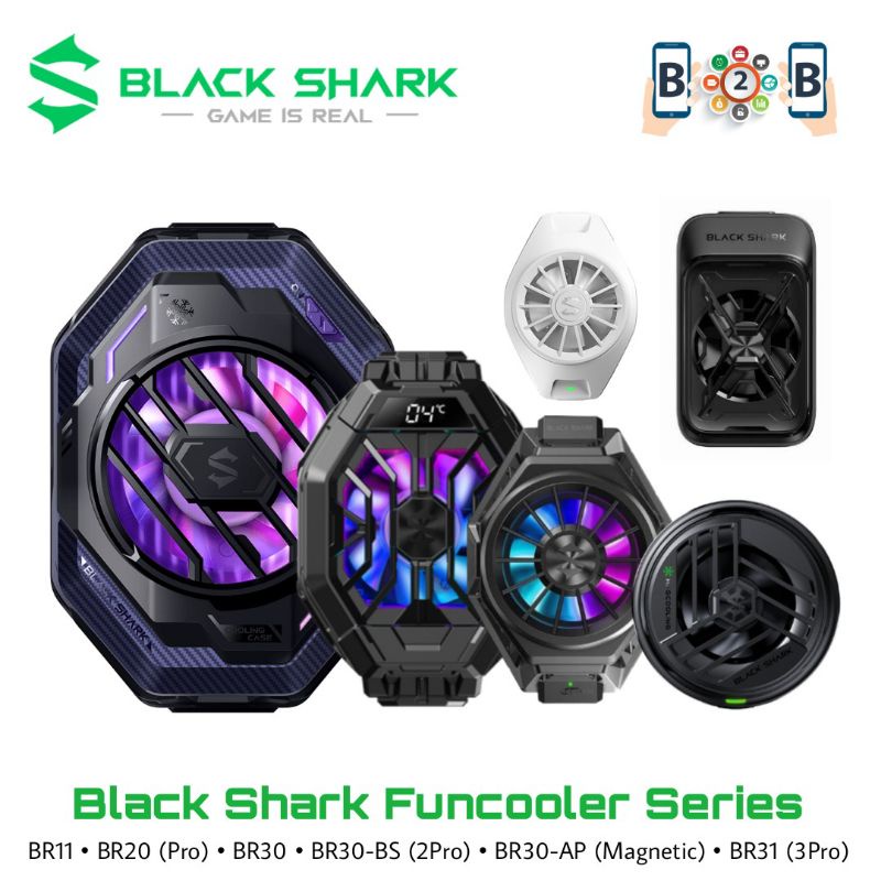 Black Shark FunCooler Pro / FunCooler 2 Pro / Funcooler 3 Pro - BlackShark Magnetic Cooling Fan BR11 BR20 BR30 2PRO 3PRO