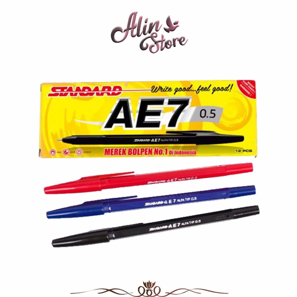 

Pulpen AE-7 Isi 12 Standard