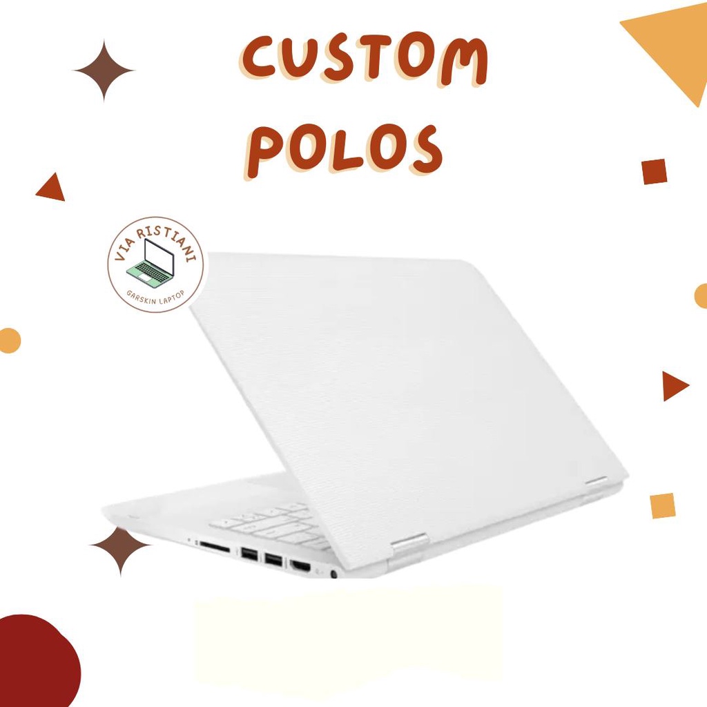 CUSTOM POLOS TRANSPARANT Anti Gores Premium 10 12 14 15,6 17 inch Sticker Pelindung Laptop Universal Stiker Laptop