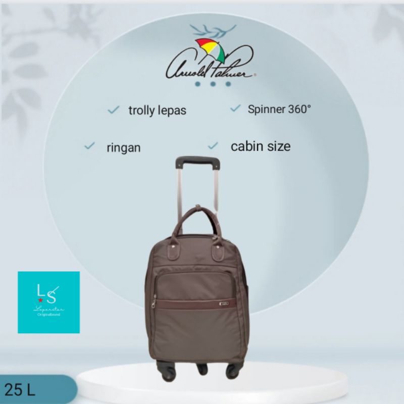 ransel trolly Arnold Palmer trolly lepas | coklat