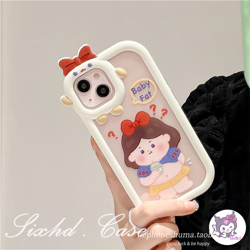 Compatible For iPhone 14 13 12 11 Pro Max SE 2020 X Xr Xs Max 8 7 Plus 3D Bow Phone Case Cute Mermaid Princess Phone Case Anti-drop TPU Soft Protective Cover