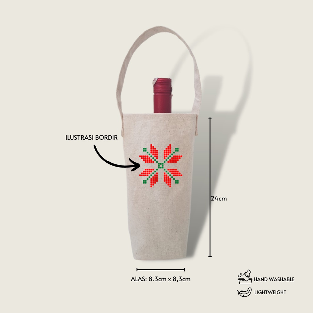 Gadiel Tas Botol Minuman Wine Sirup Packaging Hampers