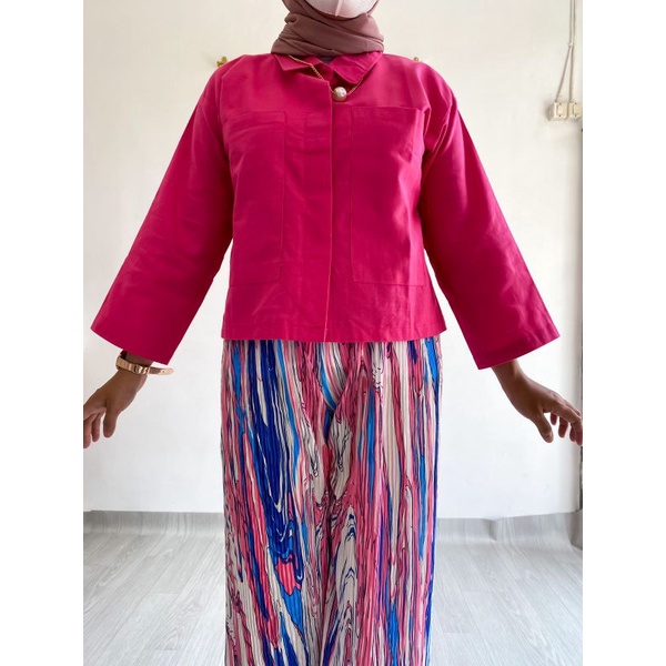 MIA CROP TOP | ATASAN BLOUSE WANITA SHIRT POLOS