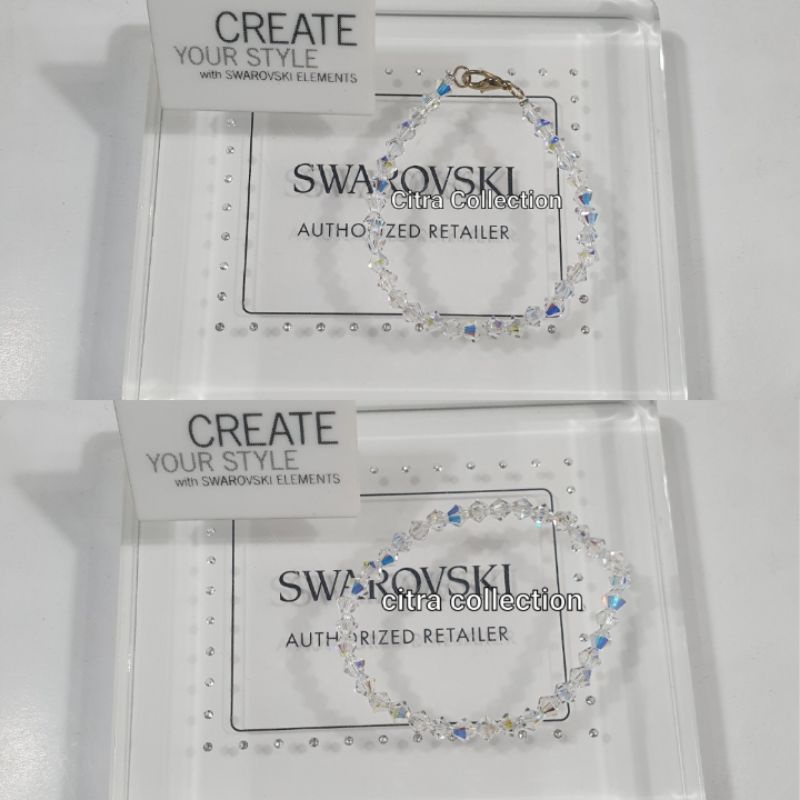 Gelang Crystal Swarovski Bicone 5mm