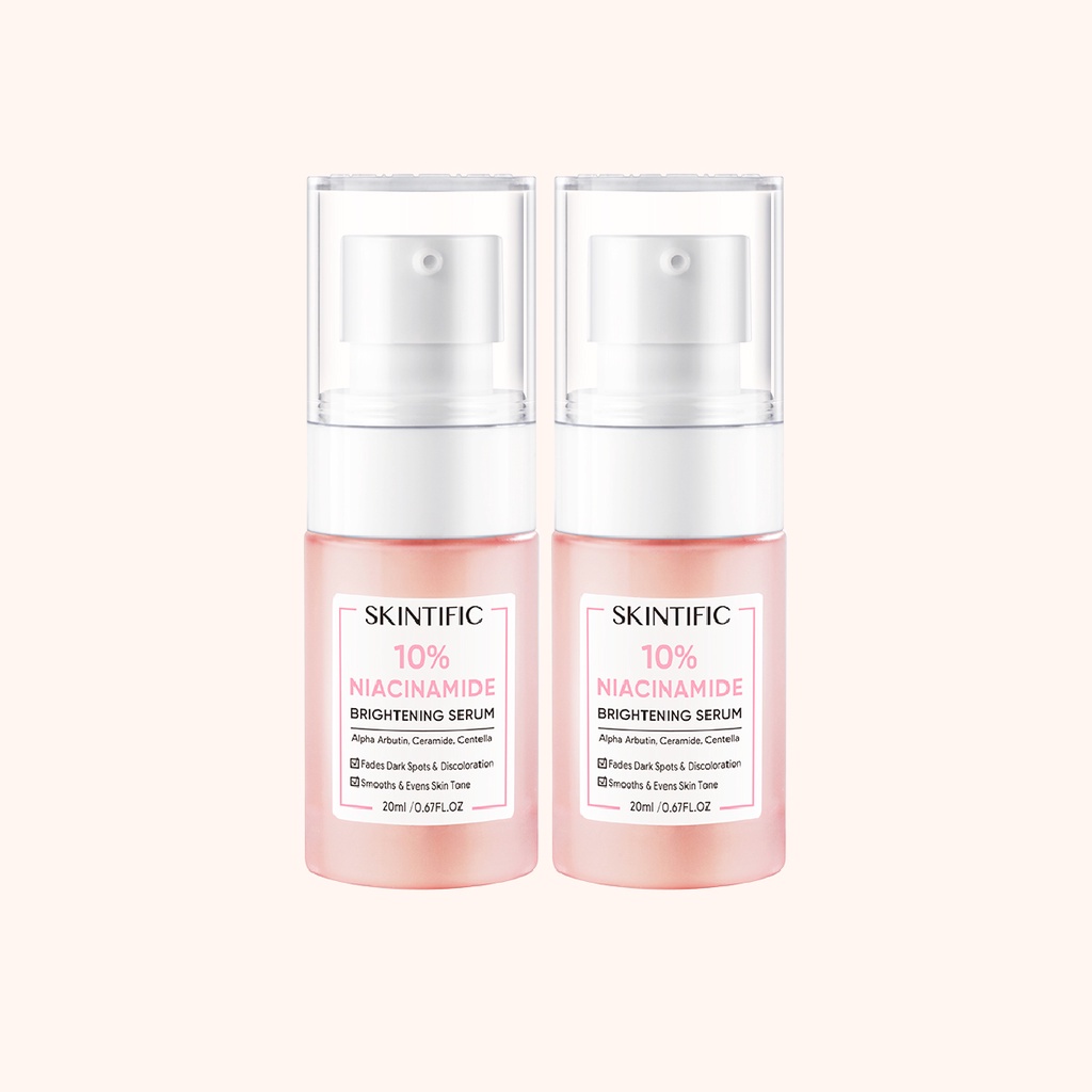 SKINTIFIC - 2 PCS 10% Niacinamide Brightening Serum 20Ml Serum Mencerahkan 【BPOM】