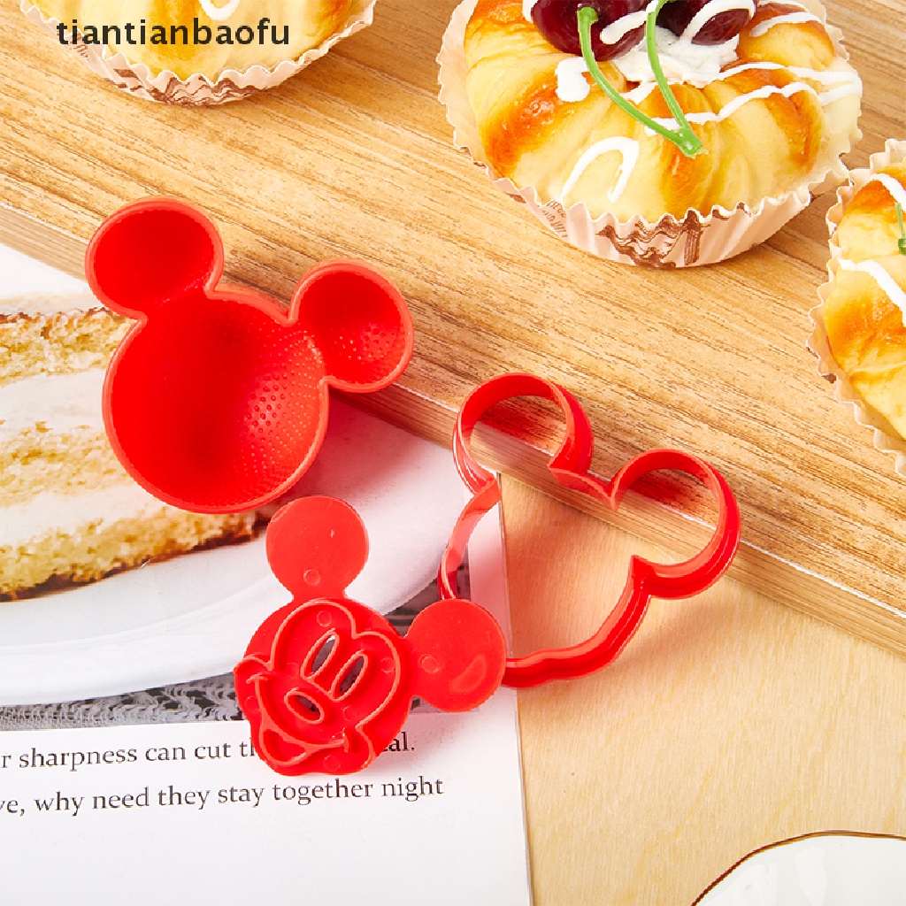 Cetakan Biskuit / Bola Nasi Bentuk Kartun Mickey Mouse Disney Diy