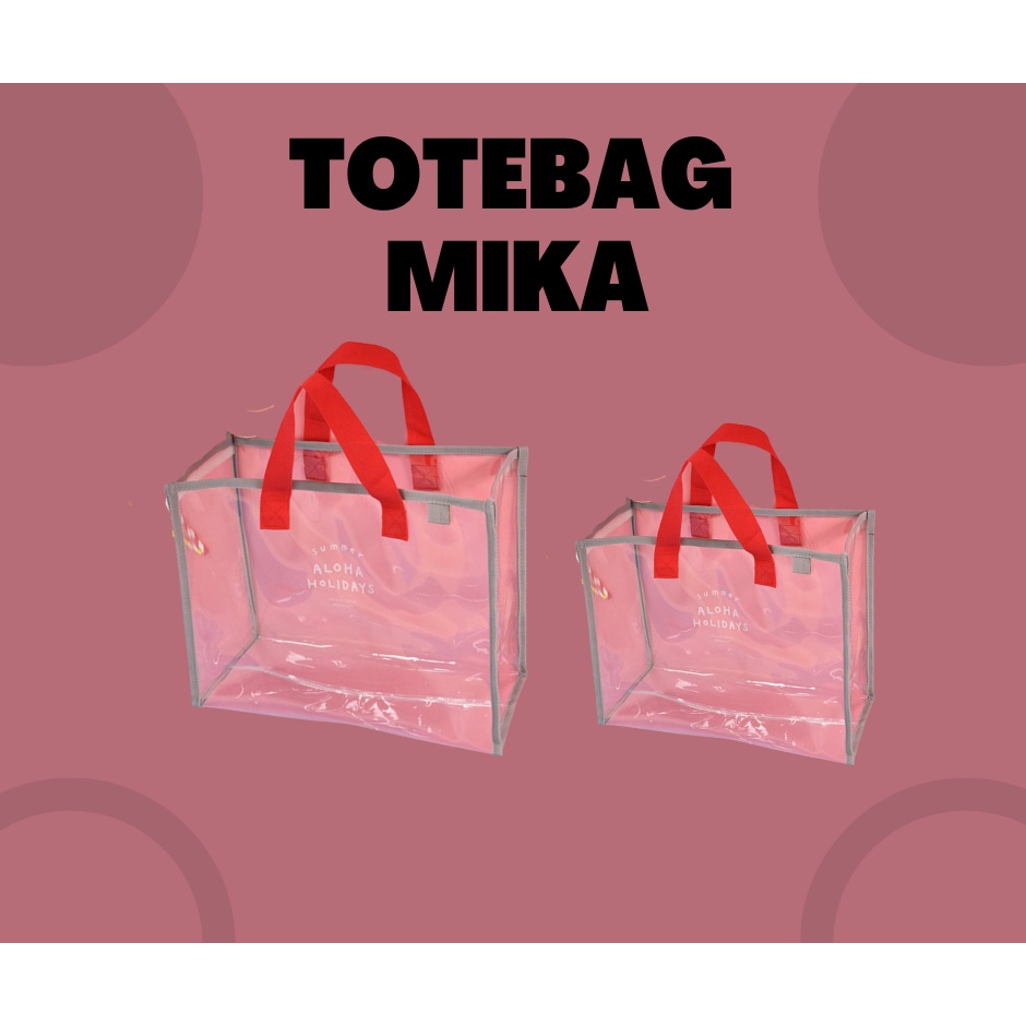 Totebag Mika,Totebag Transparan,Custom Totebag