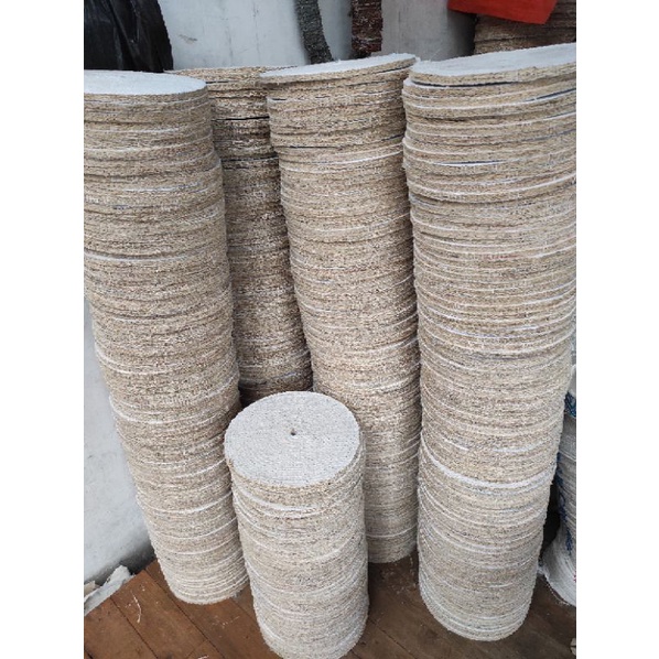 kain poles sisal atau sisal buff diameter 16 inch