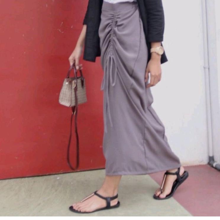 Paling Laris ROK SKIRT TALI SERUT SAMPING/ROK WANITA SERUT SAMPING