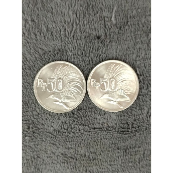 Koin Kuno 50 Rupiah Cendrawasih 1971