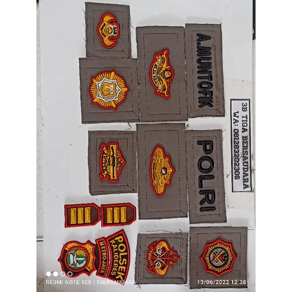 Atribut POLRI 3D(timbul)