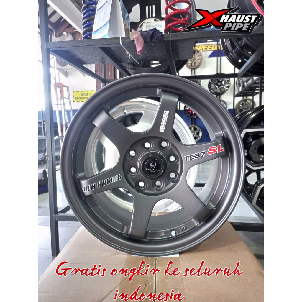 velg mobil TE37 ring 15 cakep buat brio agya ayla calya sigra