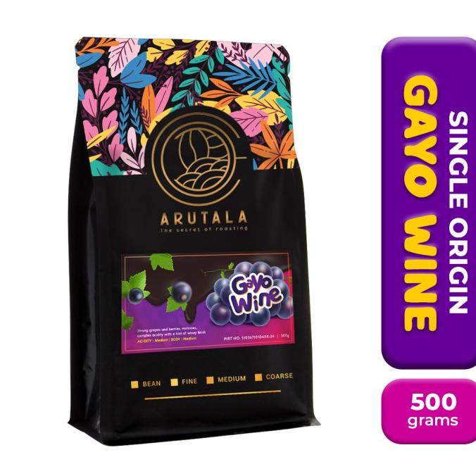 

ARUTALA Kopi Arabika Gayo Wine 500 Gram