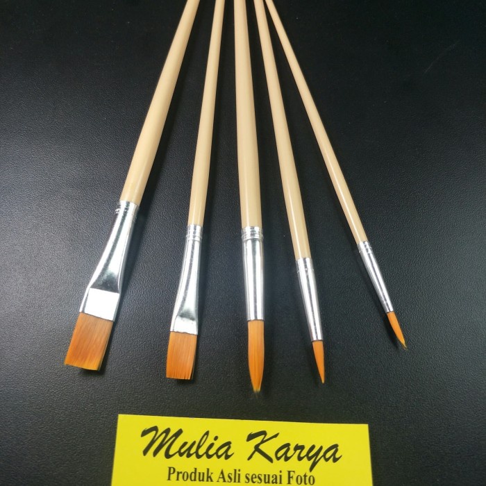 

Lucu Kuas Lukis Nylon Set 5 / Kuas Cat Air Br8 / Set Diskon