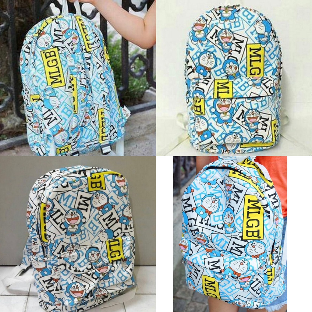 tas ransel doraemon pokemon polcadot medium pikachu  pokemon ransel