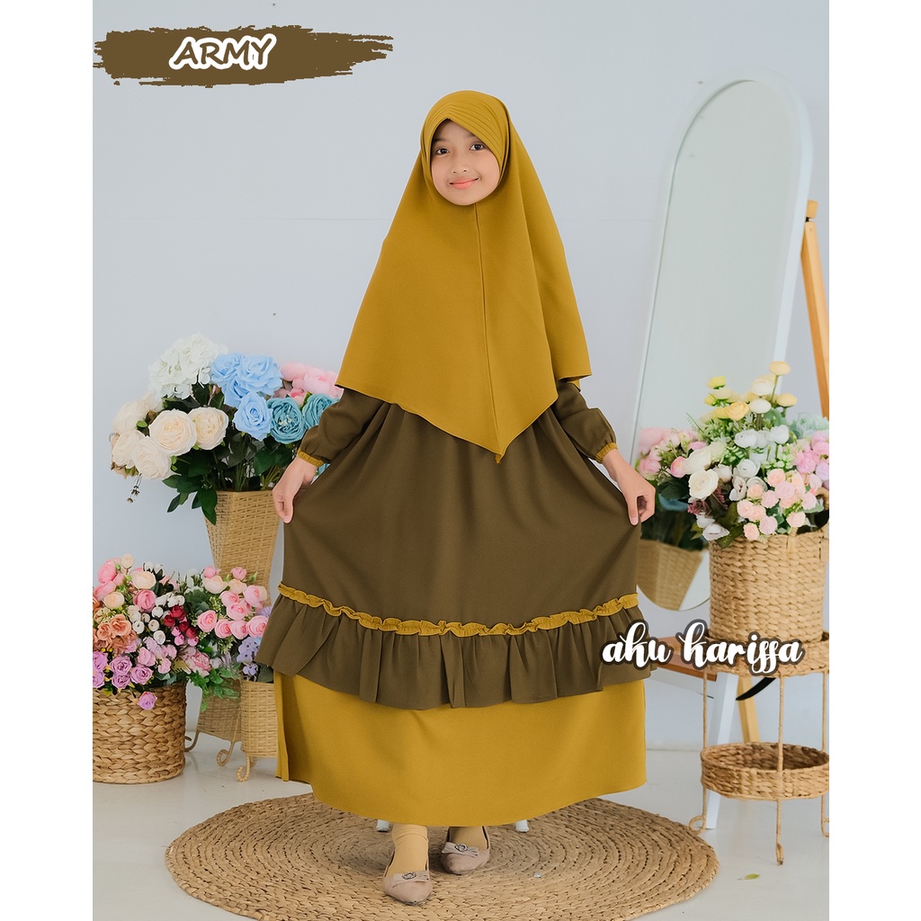 Gamis Anak Aku Karissa Syabira Kids Ori - Baju Muslim Anak Perempuan