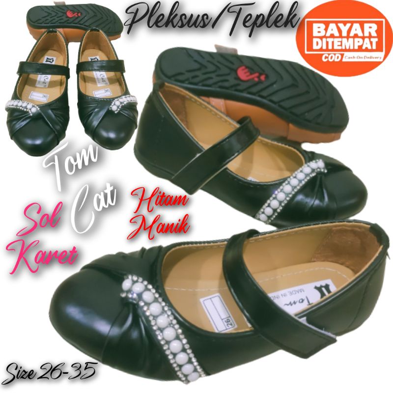 SEPATU BALET ANAK PEREMPUAN/SEPATU FLAT/SEPATU FLEKSUS MANIK2 TERBARU DAN TERLARIS