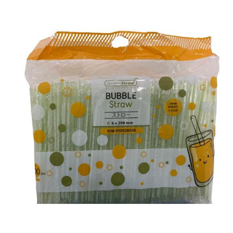SEDOTAN LANCIP HITAM  6mm STERIL/SEDOTAN OXO/SEDOTAN GOLDEN STRAW ISI 500PCS