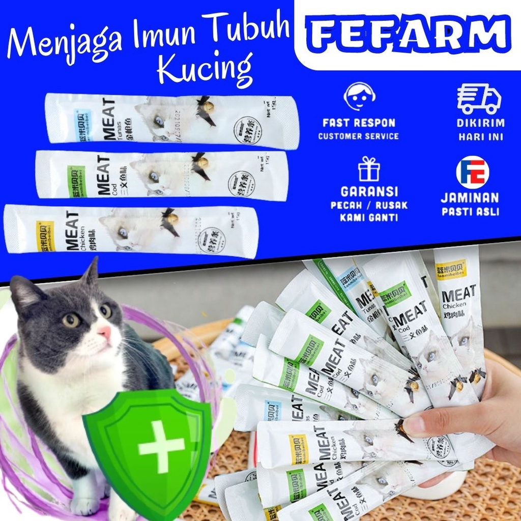 IMMUNE SUPPORT For Cat Snack Vitamin Kucing Meningkatkan Imun / imunitas Anti Virus FEFARM