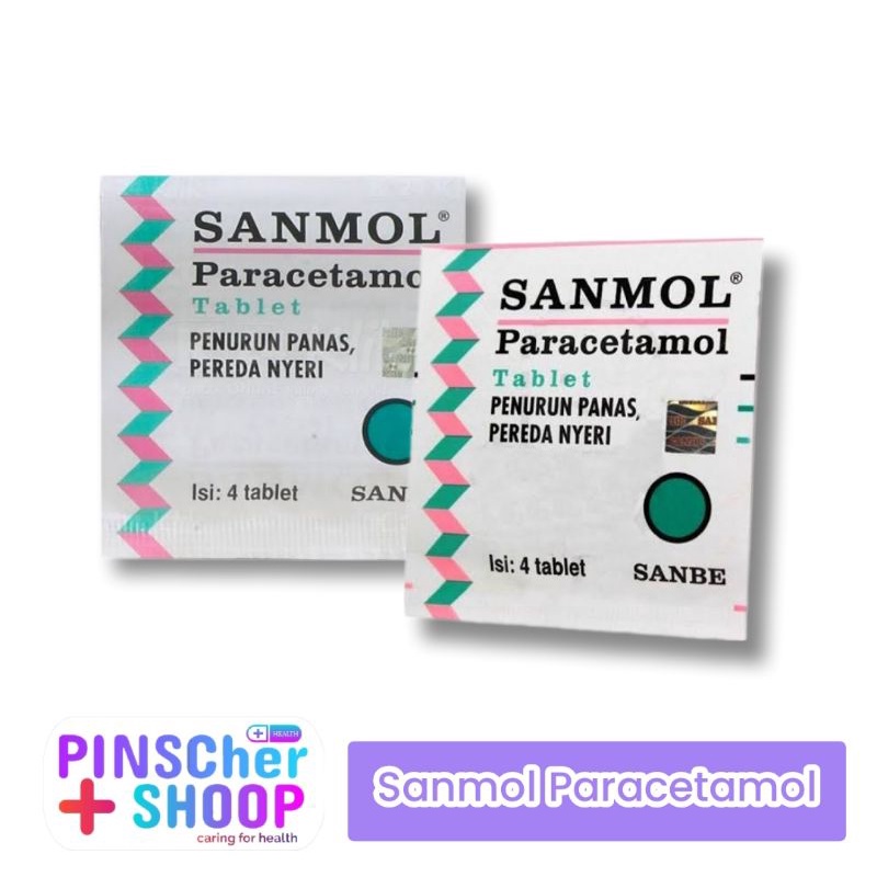 SANMOL PARACETAMOL PEREDA NYERI PER LEMBAR ISI 4