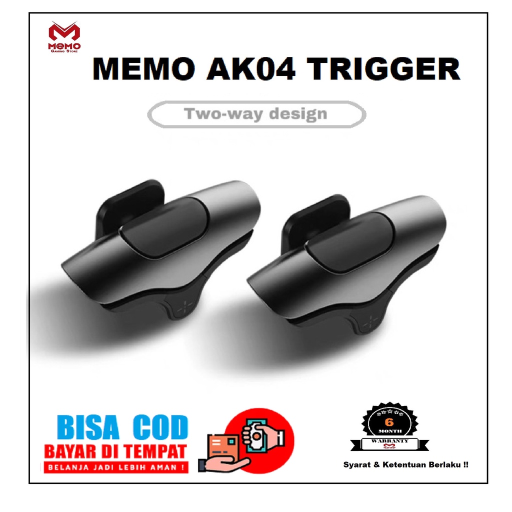 Original Memo AK04 Trigger L1R1 Controller Stick Clip PUBG FF CODM