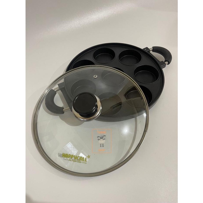 Cetakan Terang Bulan Martabak Mini 8 Lubang Datar Happy Call Snack