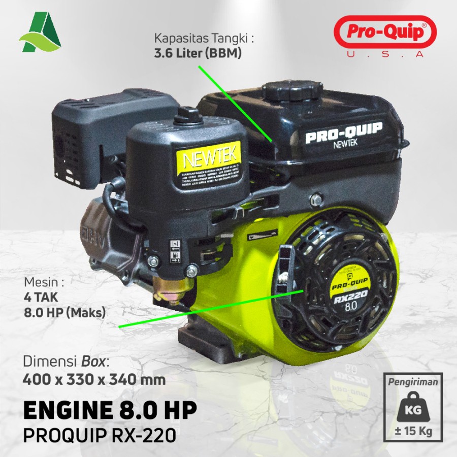 Engine Pro-Quip USA RX220 – 8HP