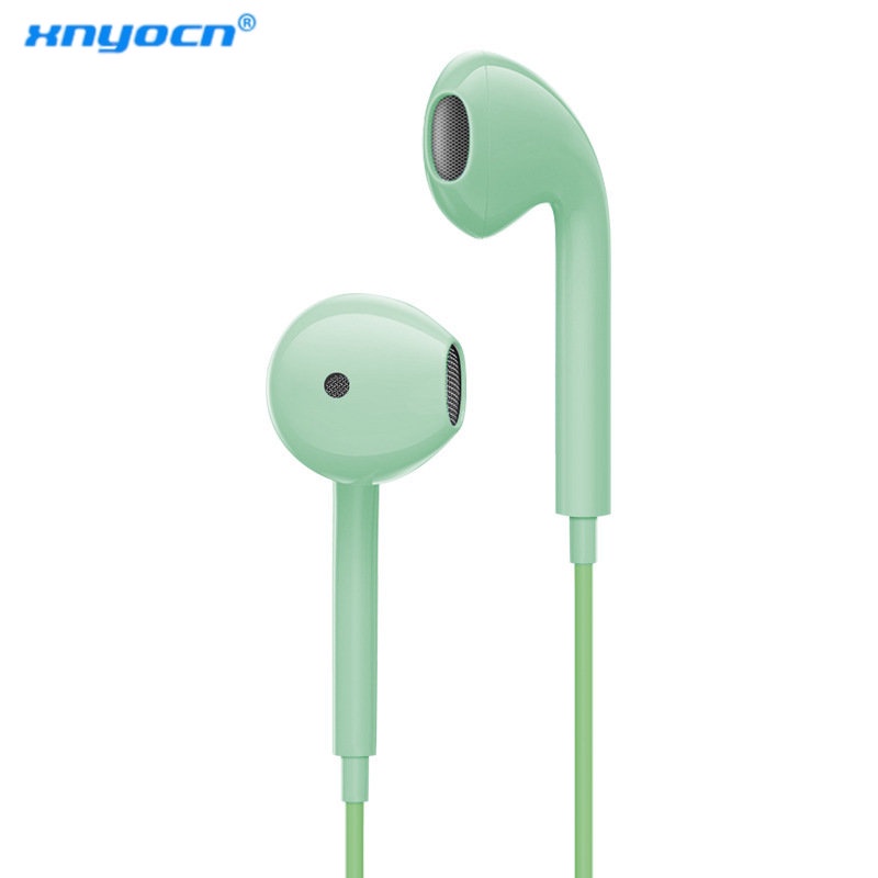 Earphone in ear heavy bass Universal Dengan Kabel Jack 3.5mm + mic Untuk Apple / Huawei / Xiaomi