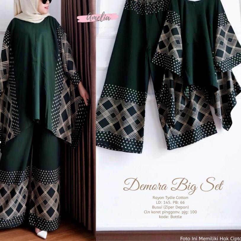 Stok Terbatas Setelan Demora Big Set Jumbo Set Waka Waka Rayon Jumbo LD 140 One Set Jumbo Rayon Busu