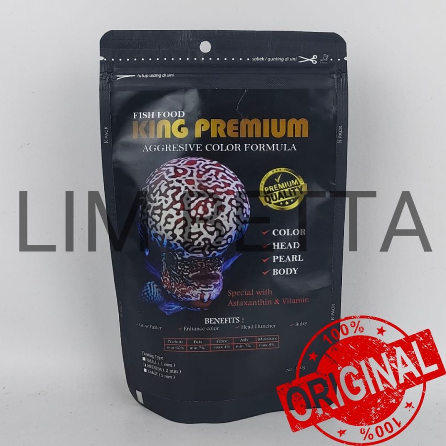 PREMIUM 88 KING PREMIUM 2 MM MEDIUM / PELET LOUHAN KING PREMIUM