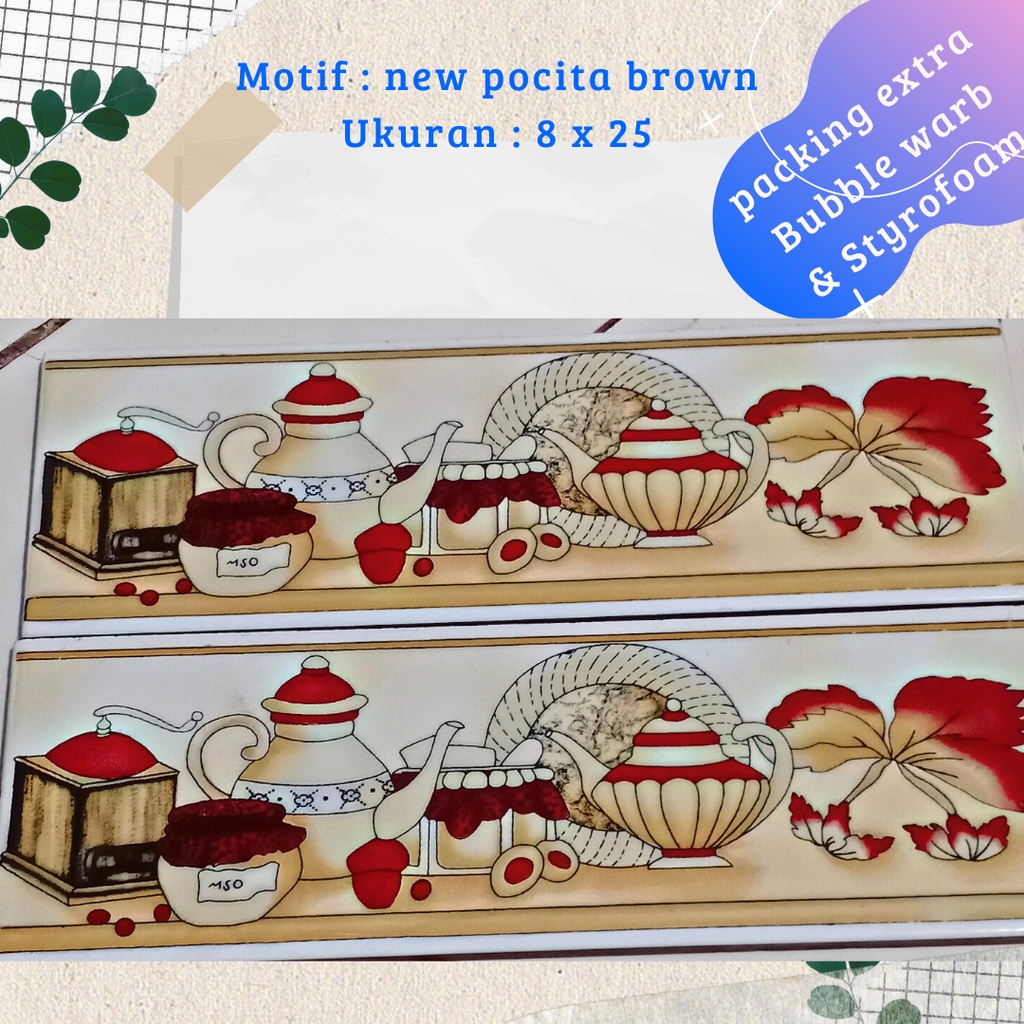 List keramik dinding dapur / list keramik dinding kitchen set ukuran 8x25 motif new kitchen terbaru