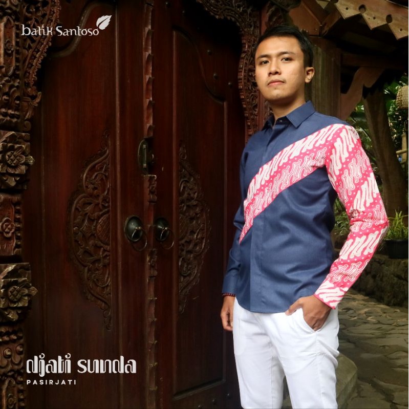 Batik Santoso Pasirjati - Kemeja Slimfit Lengan Panjang Djati Sunda