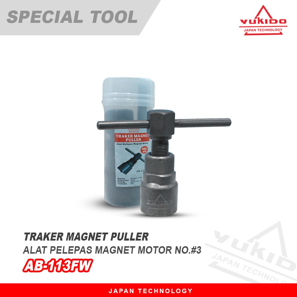 YUKIDO Treker Magnet - Tracker Magnet #3 - Magnet puller no 3 / Honda : Karisma,NSR,Tiger,CB150R / new,Sonic 150R -Kawasaki : Ninja -Suzuki : Satria,RC,Thunder 125 Y MERK YUKIDO REALL PICK