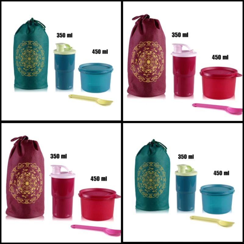 bekal makan anak set tupperware