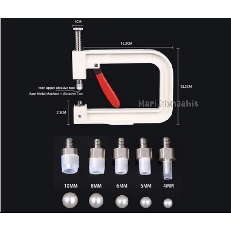 Alat Pasang Pres Mutiara Tembak Tanpa Lubang Lobang Mesin Hand Press Portable