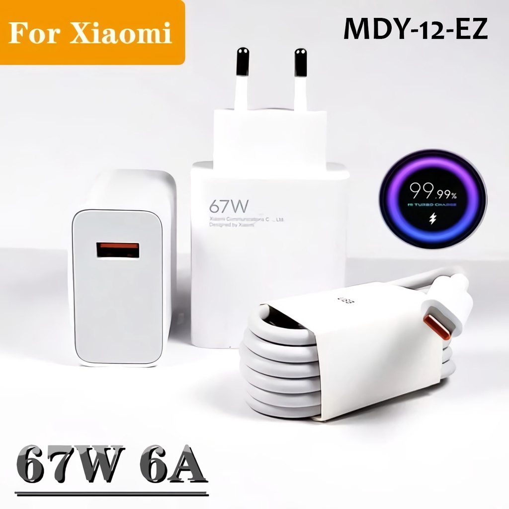 [RO ACC] CHARGER XIAOMI TURBO CHARGE FAST CHARGING MDY-12-EZ 67W PD TYPE C