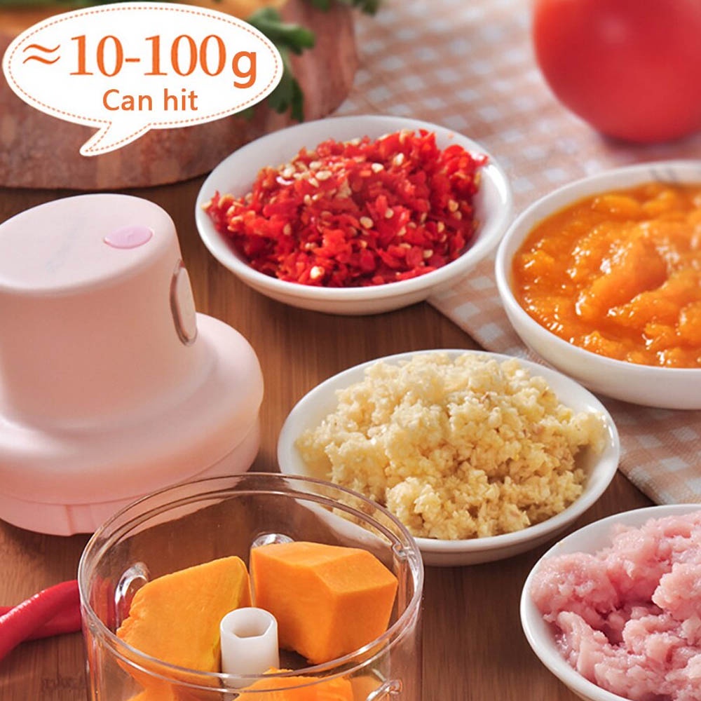 Meat Grinder, Garlic Machine / Mesin Daging - MiniBlender Elektrik Otomatis GENERASI 2 RANDOM
