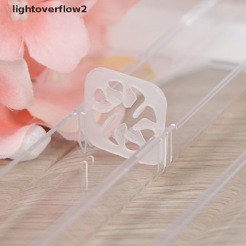 (lightoverflow2) 1pc Kotak holder pen / Kristal Bahan Plastik Transparan Untuk Hadiah