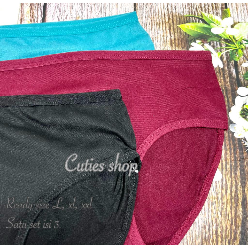 CUTE YANG CD WANITA SPANDEX POLOS
